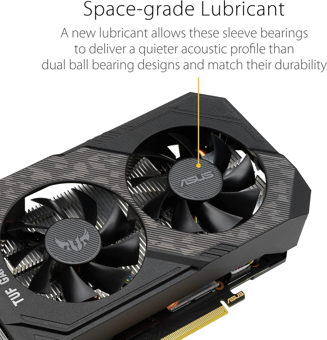 ASUS TUF NVIDIA GeForce GTX 1660 TI 6G Gaming Grafikkarte (PCIe 3.0, 6GB GDDR6 Speicher, HDMI 2.0b,