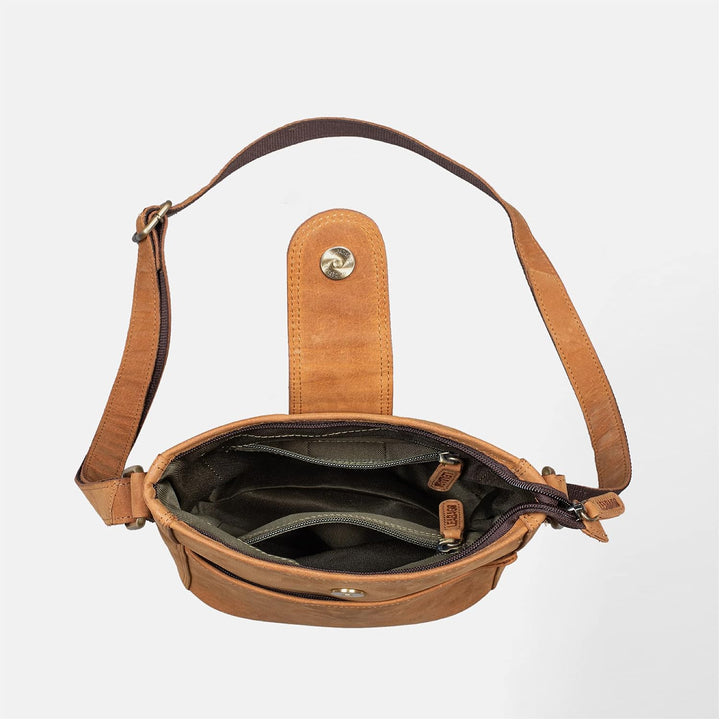 LEABAGS Leder Handtasche Damen I Premium Echtleder Umhängetasche I Damen Schultertasche I Damentasch