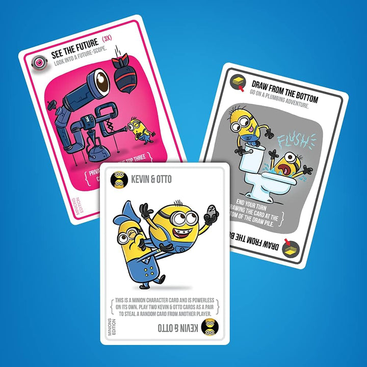 Exploding Kittens - 2-5 Players - Ages 7+ - 15 Minutes to Play - Minions Themed High Stakes Card Gam