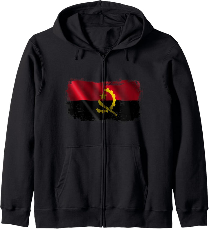 Angola Angolanische Nationalflagge Kapuzenjacke