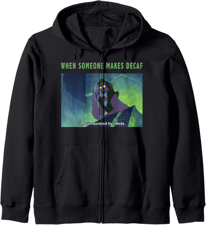 Disney Lion King Scar Decaf Coffee Meme Kapuzenjacke