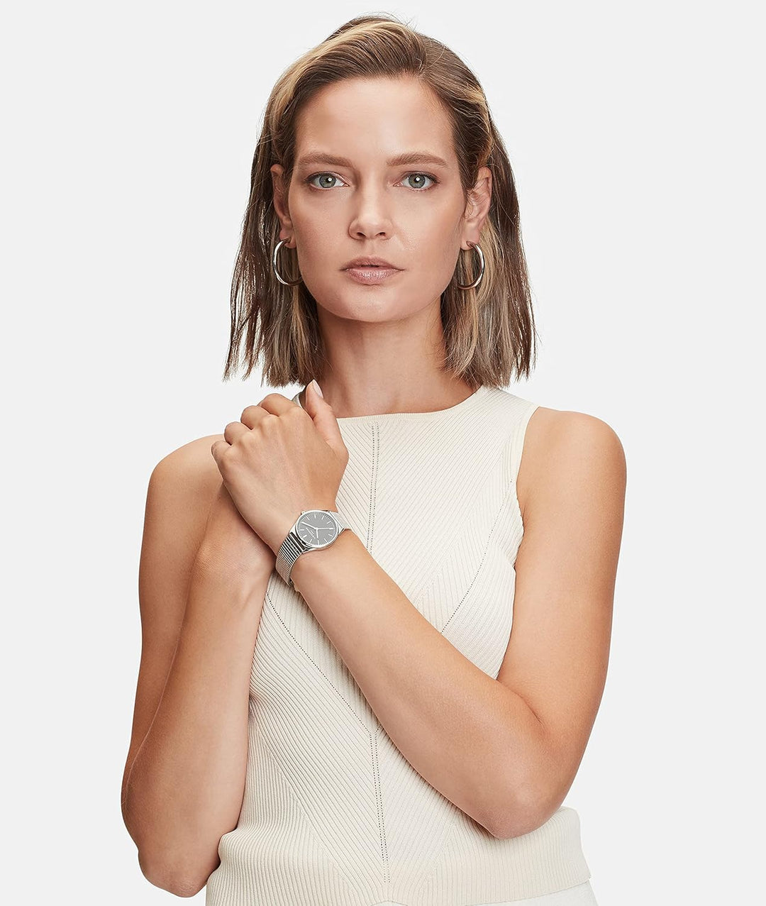 LIEBESKIND Creolen LJ-0902-E-40 IP Roségold Silber, Silber