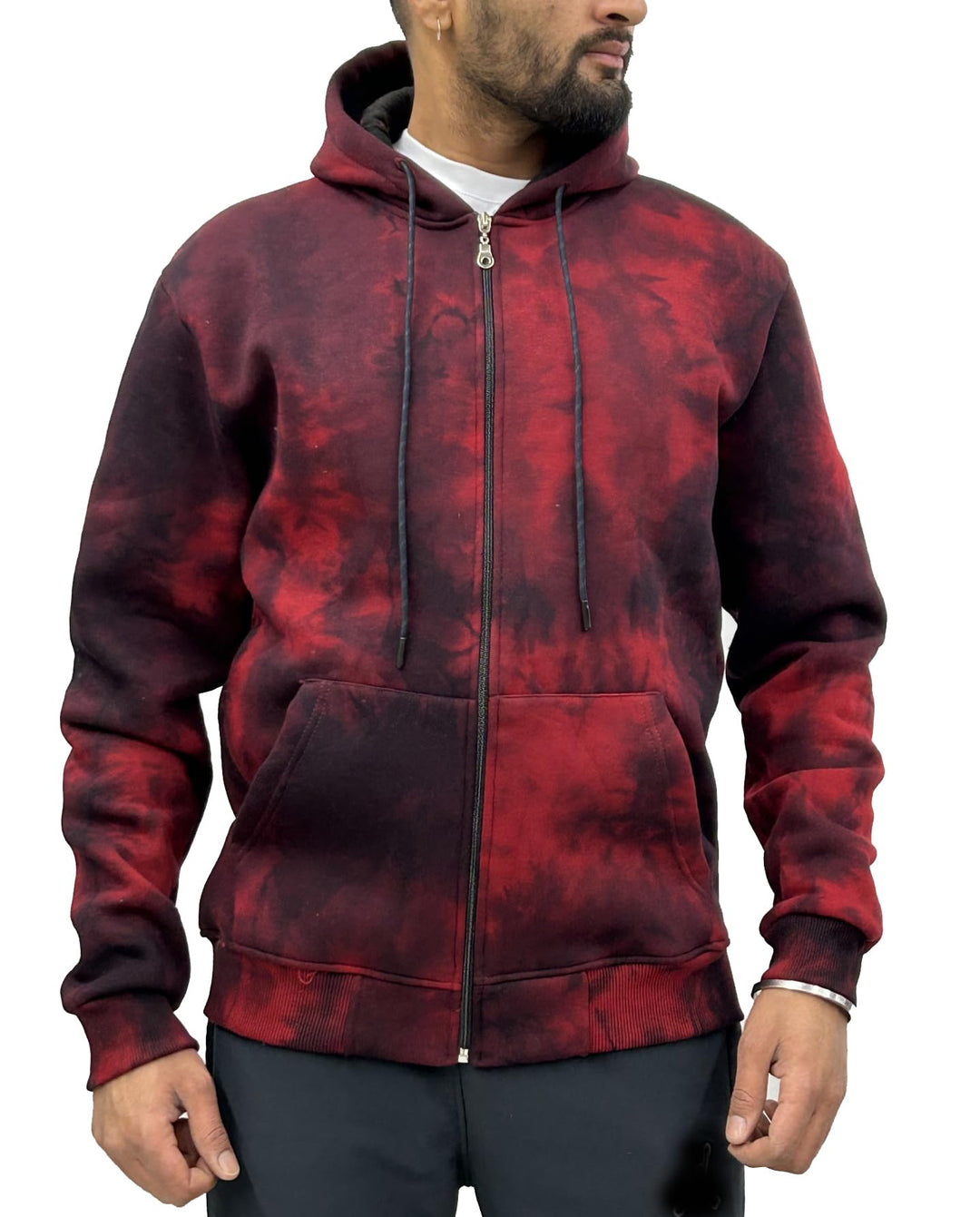 Raff & Taff Herren Zipper Hoodies Kapuzenjacke Sweatjacke Übergangsjacke Jacke Basic Schlicht bis 8X