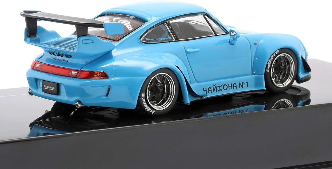 Ixo kompatibel mit Porsche RWB RAUH-Welt 993 blau Modellauto 1:43 Models