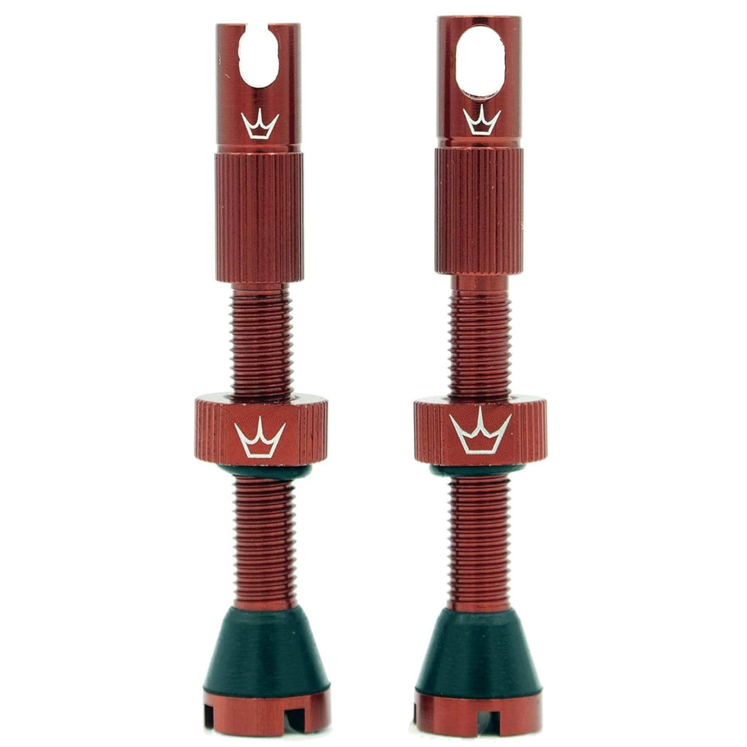 Peaty's XChris King (MK2) schlauchlose Ventile - Fahrradreifenventile 42mm rot, 42mm rot
