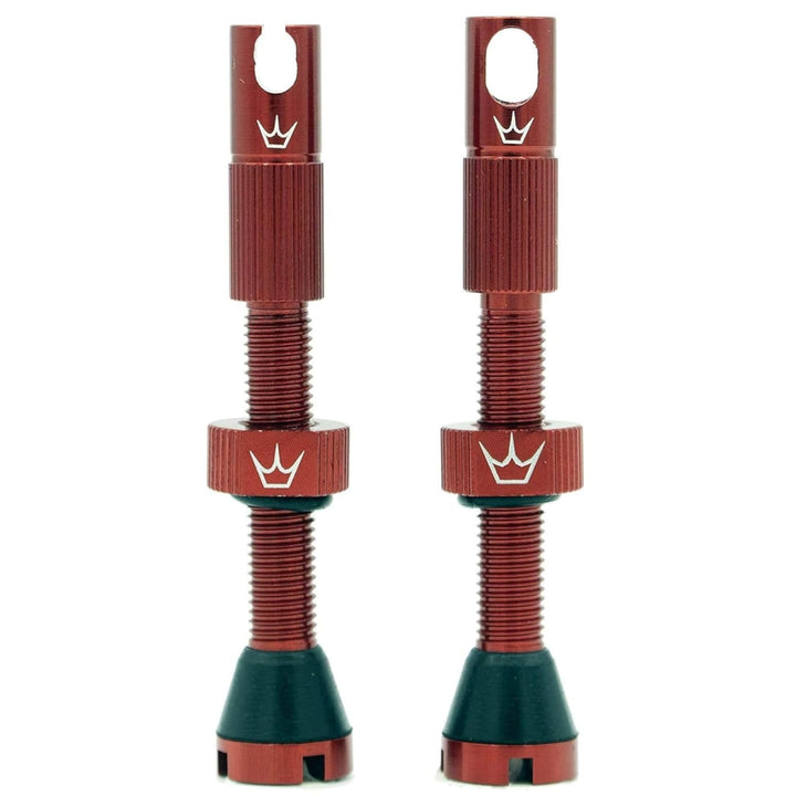 Peaty's XChris King (MK2) schlauchlose Ventile - Fahrradreifenventile 42mm rot, 42mm rot