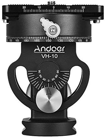 Andoer Stativ Kugelkopf Doppelter Panorama Kopf Vogelbeobachtung Fotografie Kopf mit Quick Release P