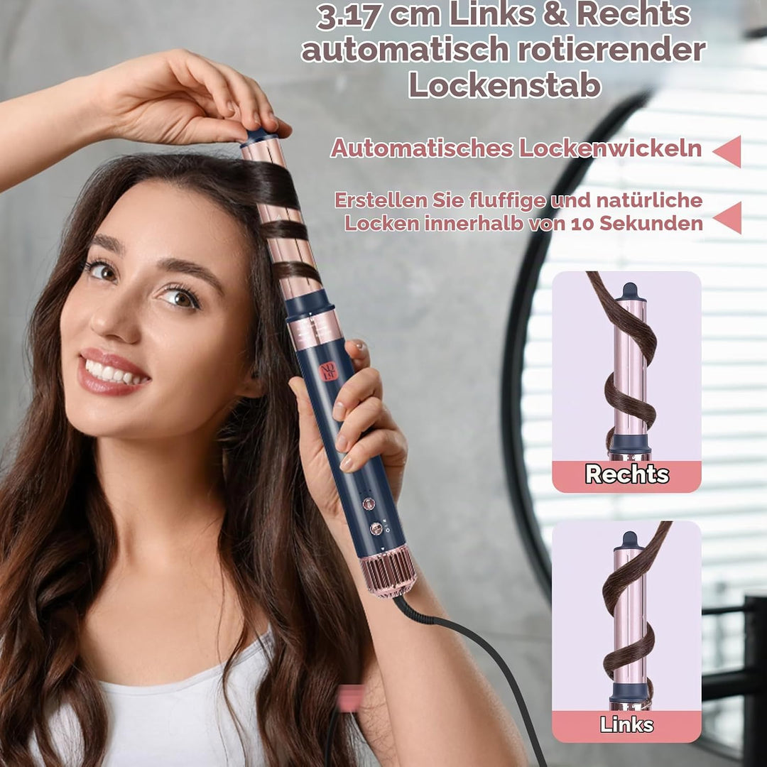 NDLT Hairstyler 6 in 1 Airstyler, 120.000 RPM Haarstyler mit Hochkonzentrierter Ionen-Technologie, W