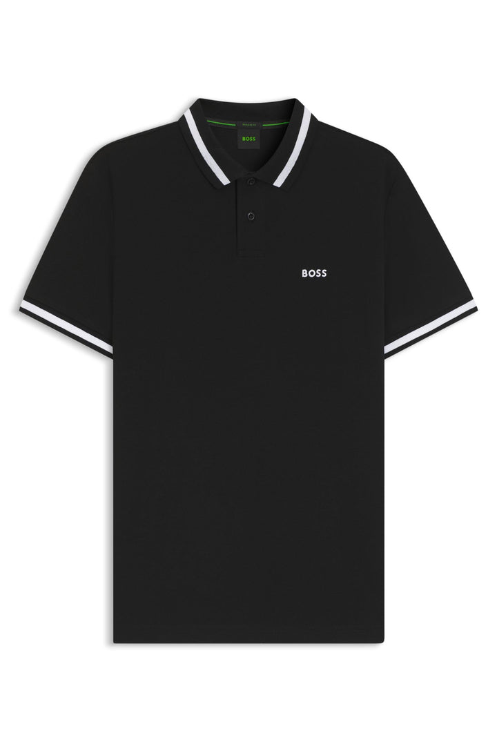 BOSS Herren Pio Polohemd S Schwarz Eins, S Schwarz Eins