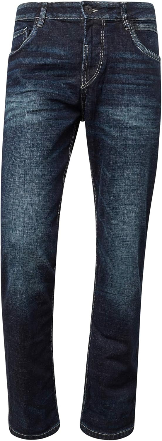 TOM TAILOR Herren Trad Relaxed Jeans 30W / 32L 10282 - Dark Stone Wash Denim, 30W / 32L 10282 - Dark