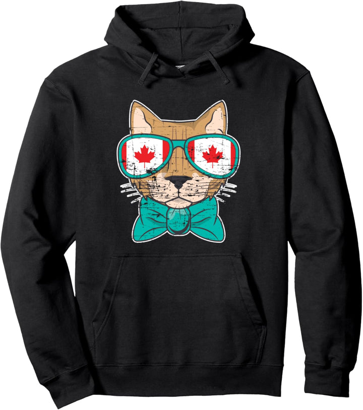 Haustier Ahornblatt Kanadier Geschenk Katze Kanada Pullover Hoodie