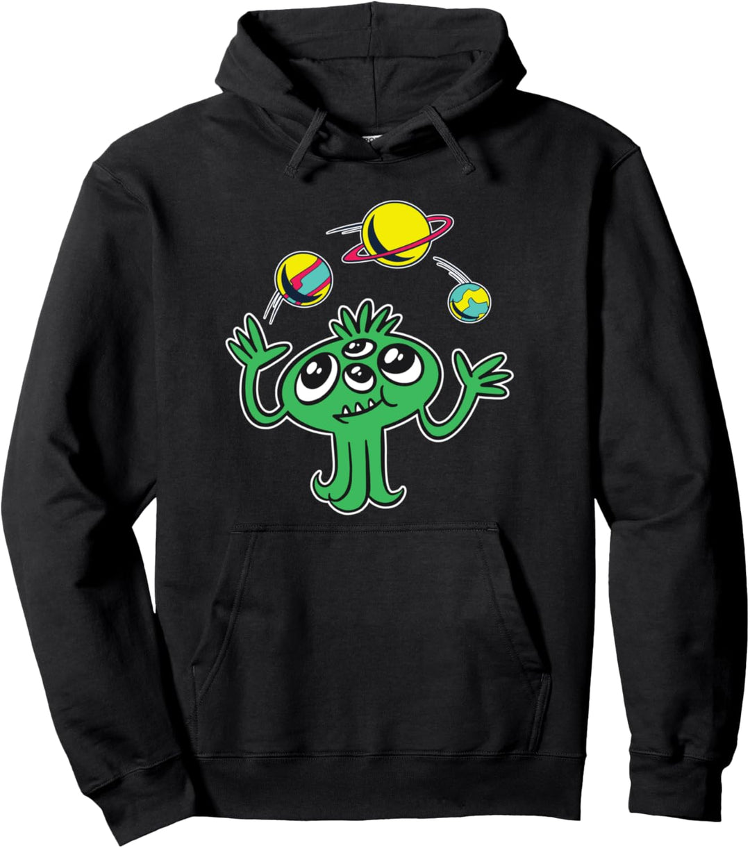 Space Jonggling Alien Pullover Hoodie