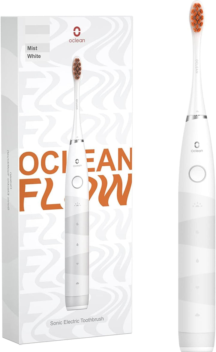 Oclean Flow Elektrische Zahnbürste, Schallzahnbürste mit 180 Tage Akkulaufzeit, 5 Putzmodi Zahnbürst