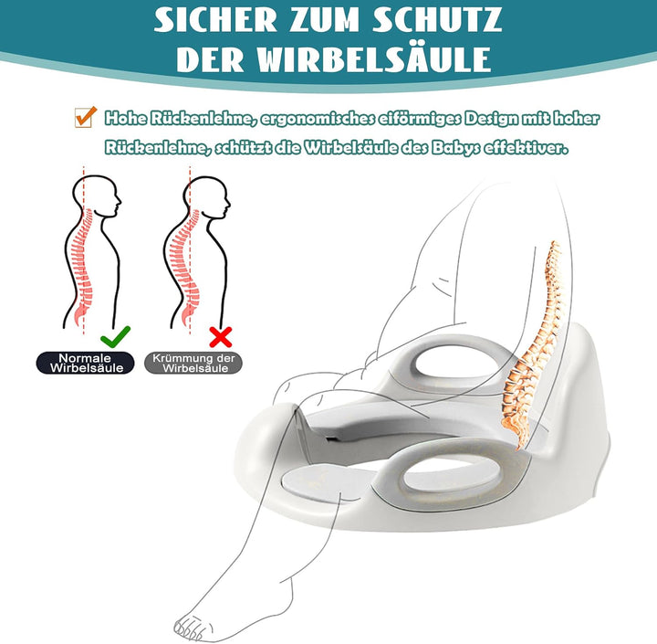 SUBTLETY Toilettensitz Kinder Töpfchen WC Sitz Töpfchentrainer Toilettentrainer mit Griff Spritzschu