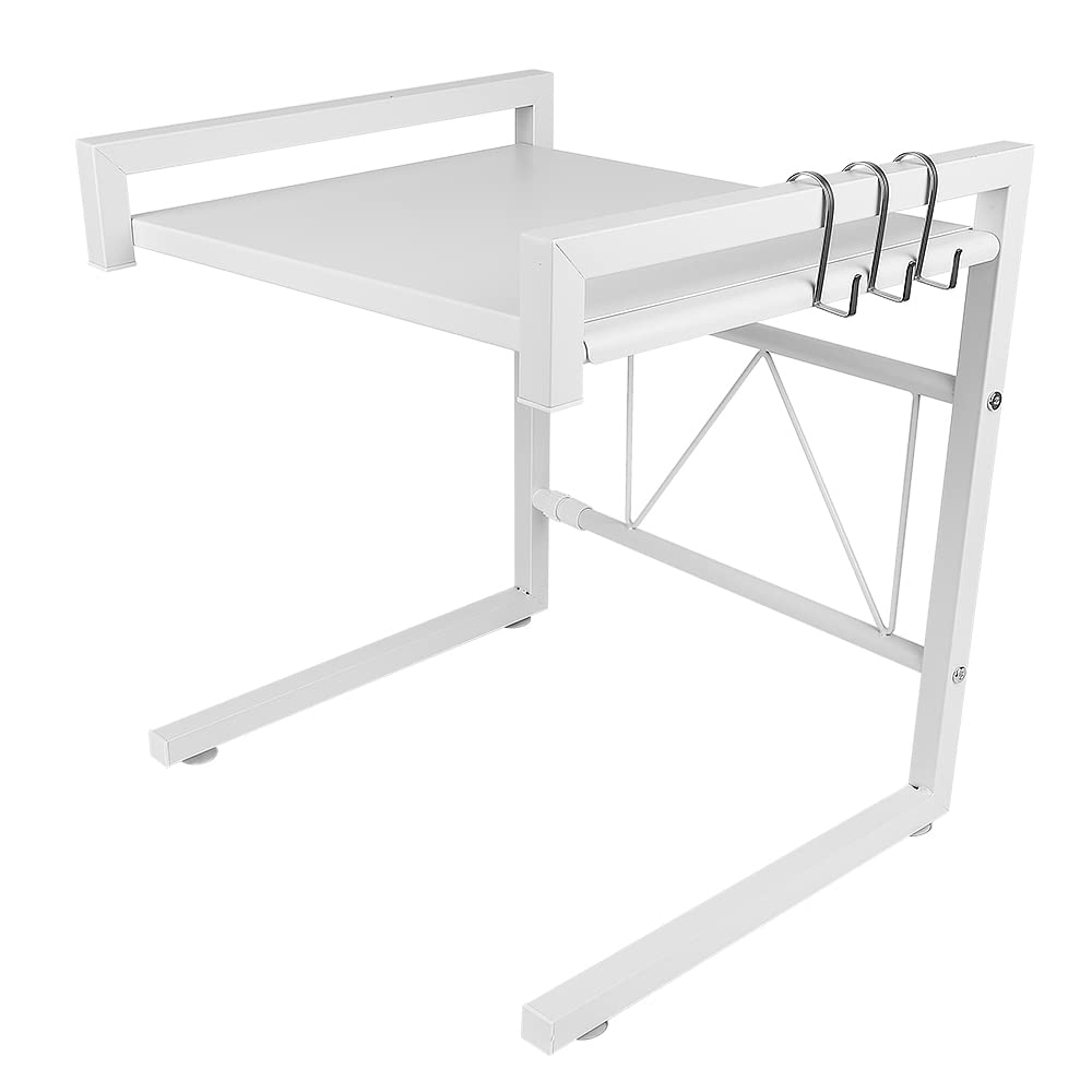 Ausziehbares platzsparendes Regal für Mikrowelle, Mikrowellenregal Küchenorganizer aus Metall mit 3
