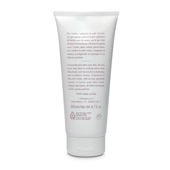 L'Erbolario Karité - Nährende Körpercreme, 200 ml Kokosnuss 200 ml (1er Pack), Kokosnuss 200 ml (1er