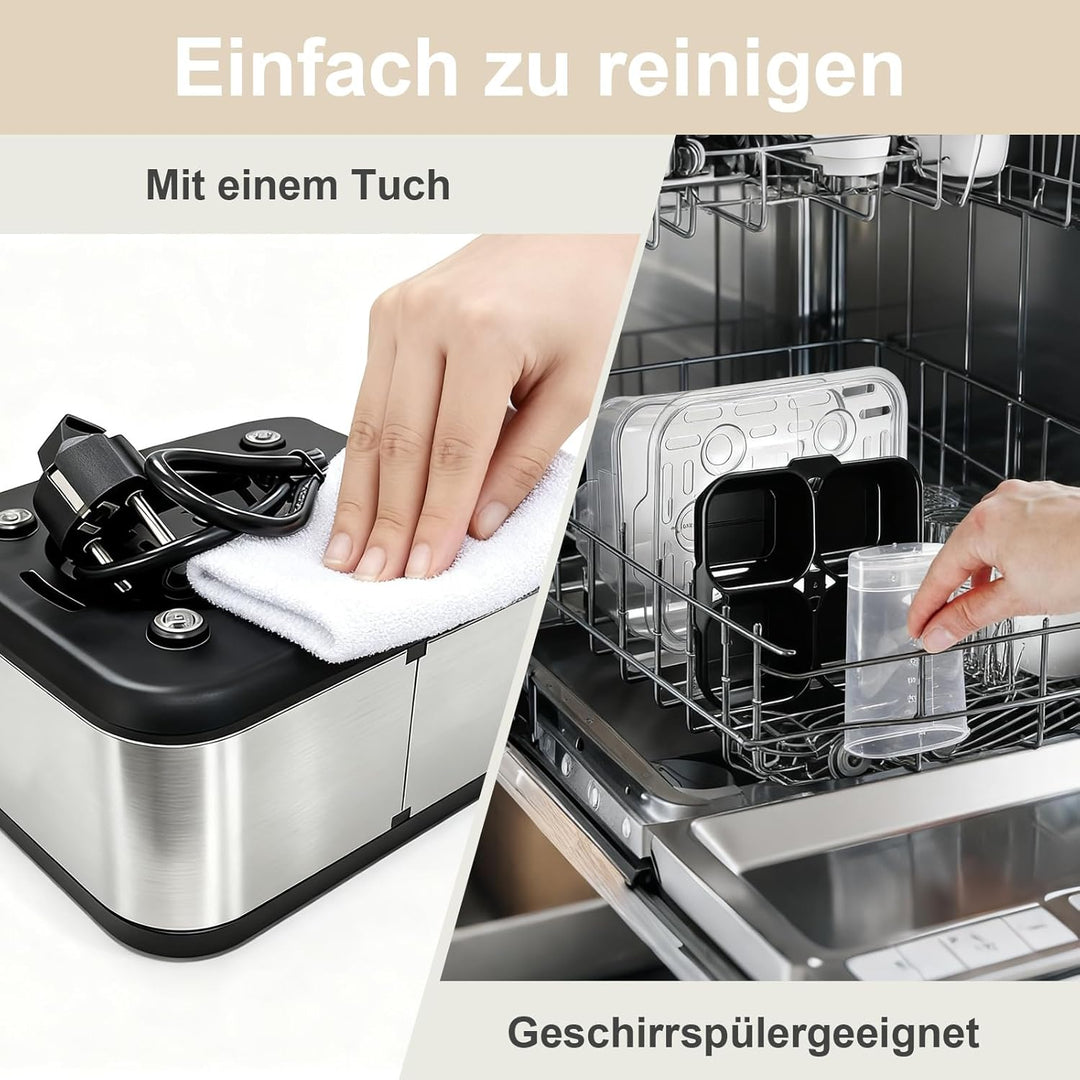 YASHE Eierkocher, Edelstahl-Elektro-Eierkocher für 8 Eier für weich, mittel und hart gekochte Eier,