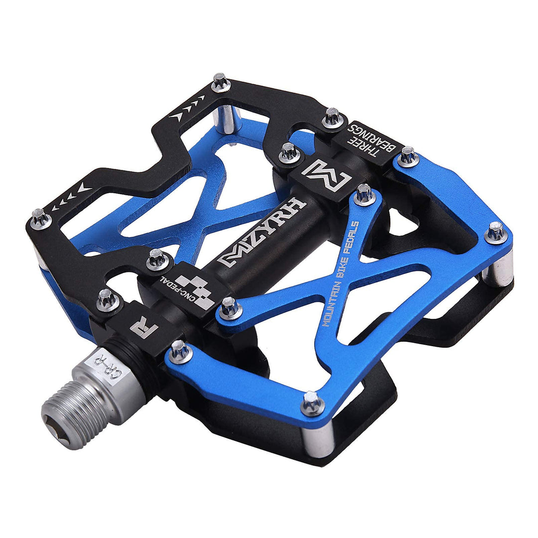 MZYRH Mountainbike Pedale, ultrastarke Bunte CNC Aluminiumlegierung maschinell bearbeitet 9/16 "Radv
