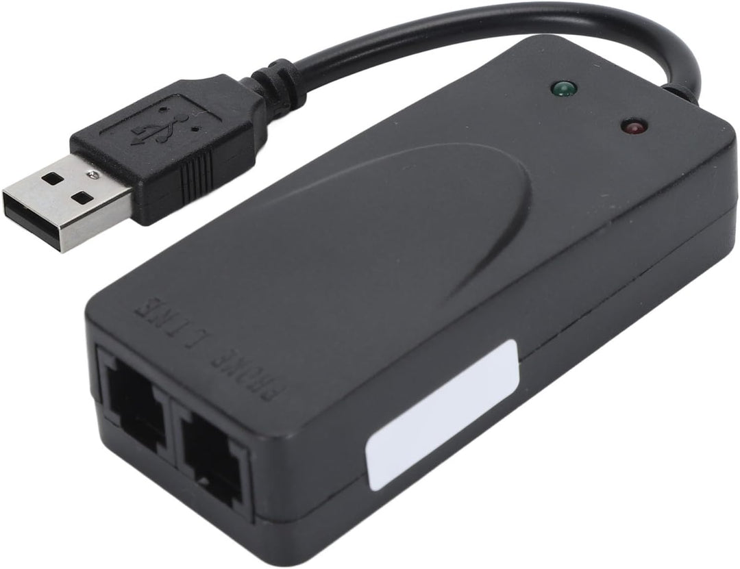 Externes USB-56K-DFÜ-Faxdatenmodem mit RJ11-Kabel für 98/2000/XP/Vista, für 11/10/8/7, 32/64 Bit, fü