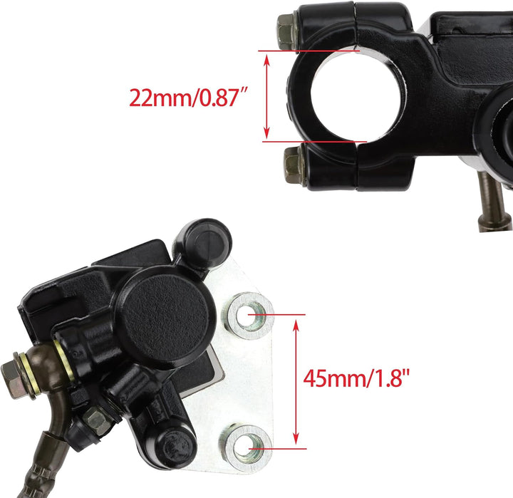 WOOSTAR Vorne Scheibenbremse Kit Ersatz für 110ccm 125ccm Dirt Pitbike ATV Quad Roller