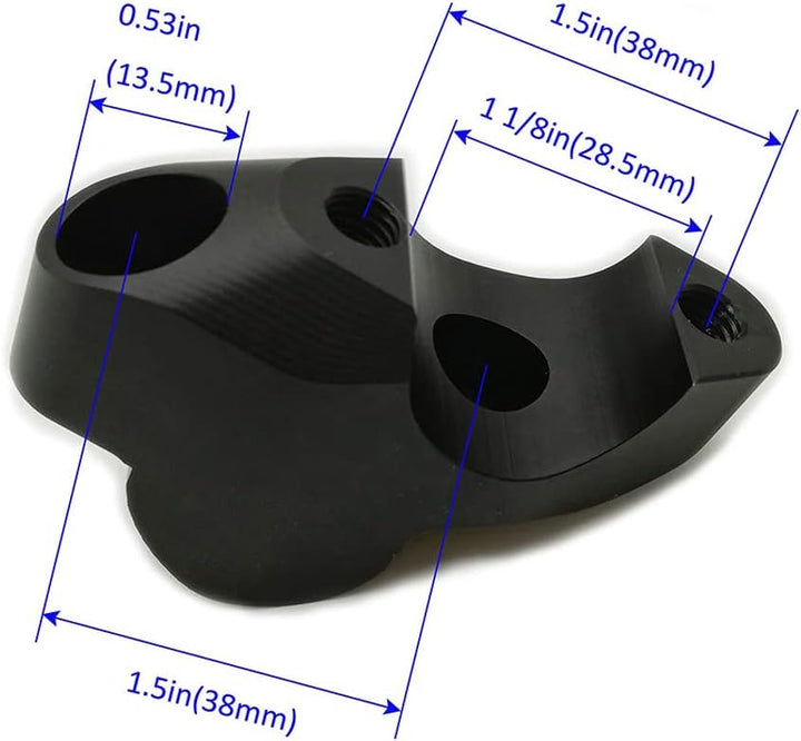 2pcs Riser für Lenkergriffe 28 mm 1 1/8" CNC HandleBar Fat Bar Riser Mount für 1290 Super Adventure/