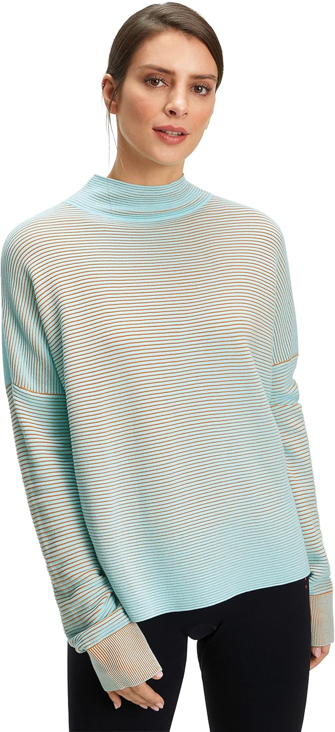 Falke Damen Pullover-6960 Pullover, Turquoise, M/L