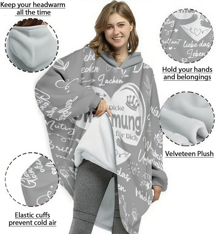 Geschenke für Beste Freundin, Umarmung Decke mit ärmeln Geschenke für Freundin Frauen Schwester Koll