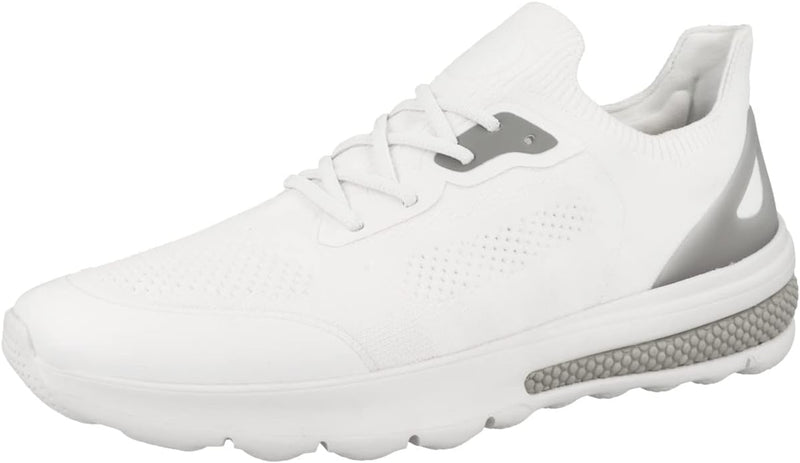 Geox Herren U Spherica Actif Sneaker 46 EU Weiss, 46 EU Weiss