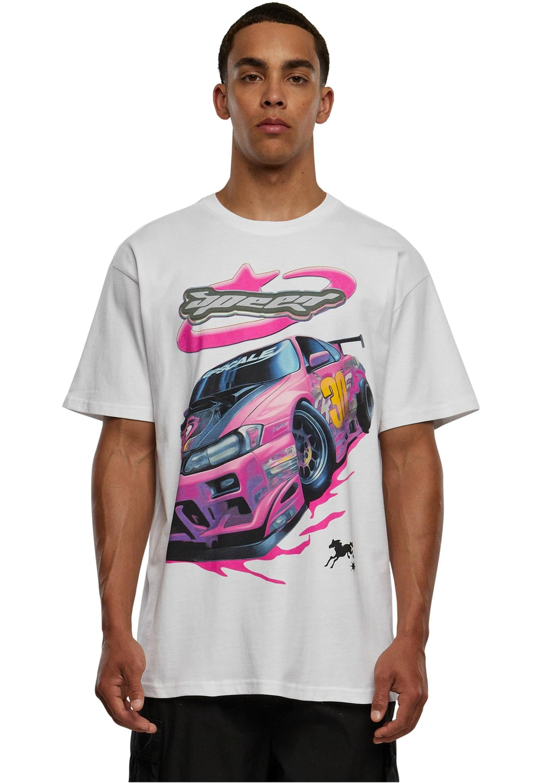 Mister Tee Herren Speed Heavy Oversize Tee S Weiss, S Weiss