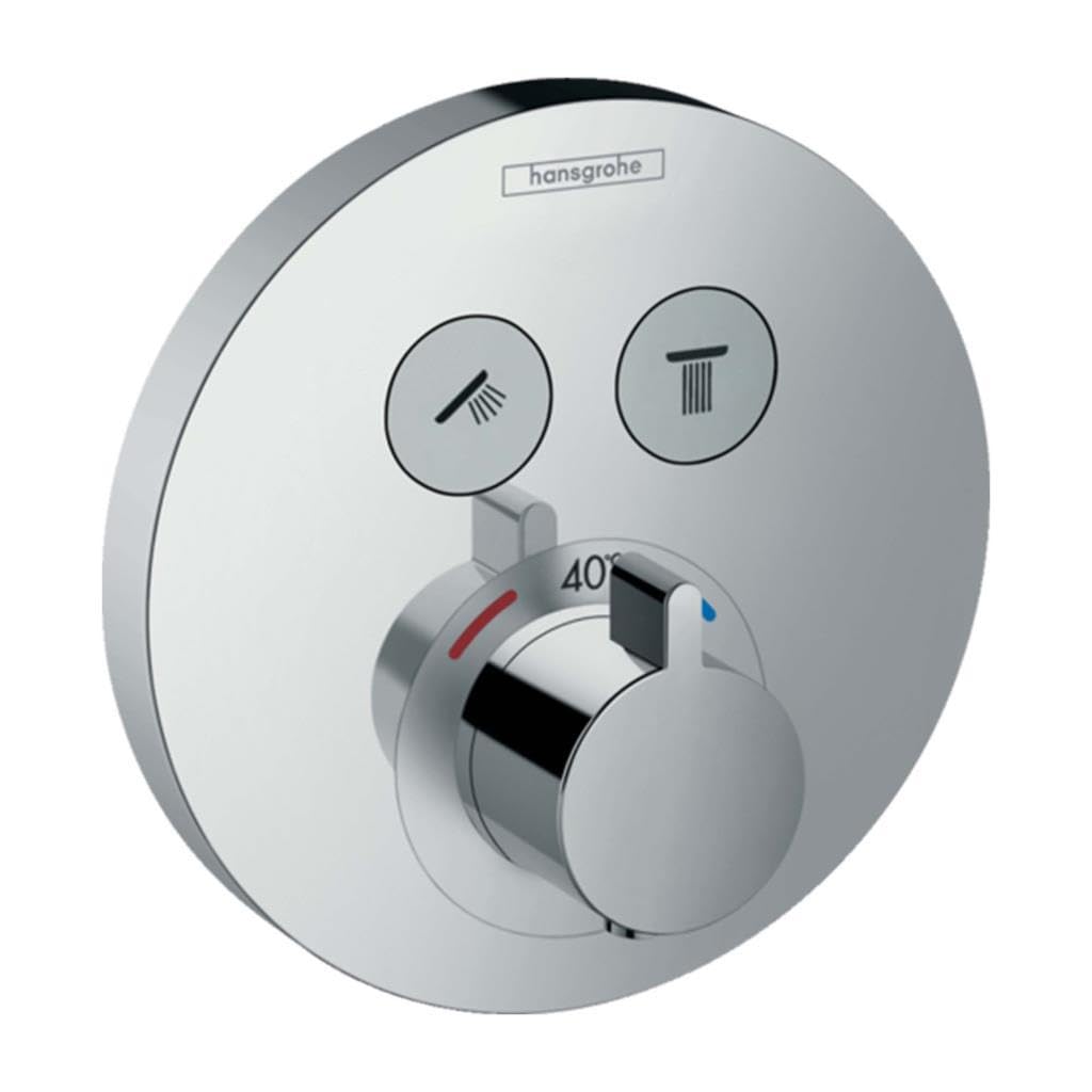 hansgrohe ShowerSelect S - Duschthermostat Unterputz, Duscharmatur mit Sicherheitssperre (SafetyStop
