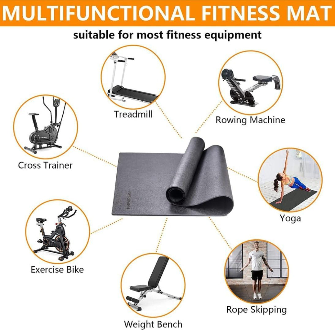PROIRON Schwerlastbereich Bodenschutzmatte Fitnessgerät, Fitness 5mm Dicke, Laufband Matte Schutzmat