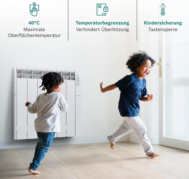 Bosch Heat Radiator 5500 mit 1000 W - Ölradiator - Elektroheizung mit Digitalanzeige und programmier