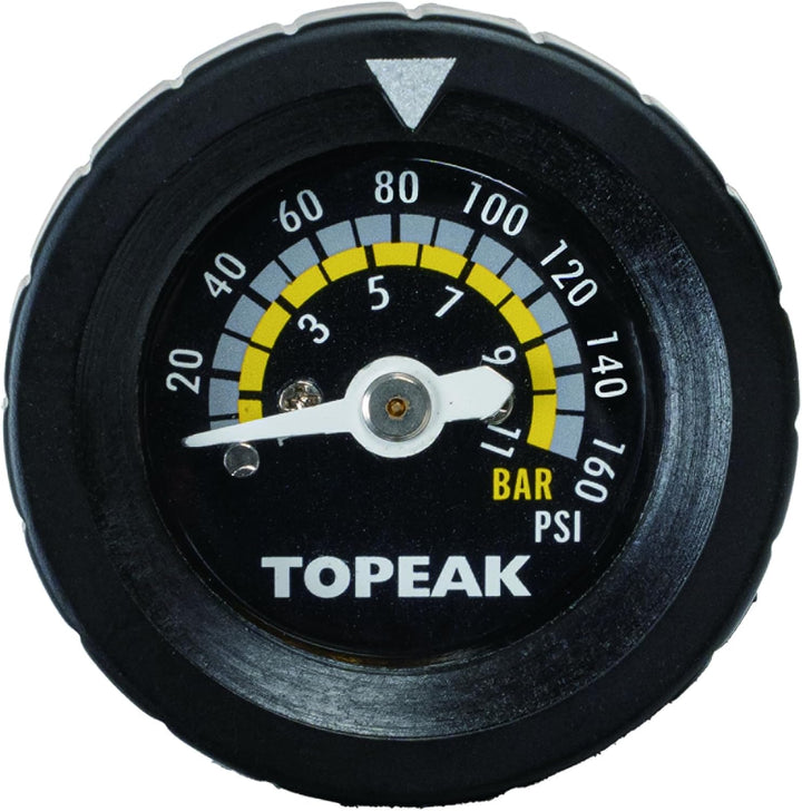 Topeak Turbo Morph G Pumpe aus Stahl/Aluminium/Fiberglas in der Farbe Schwarz und Gelb, Druck: bis 1