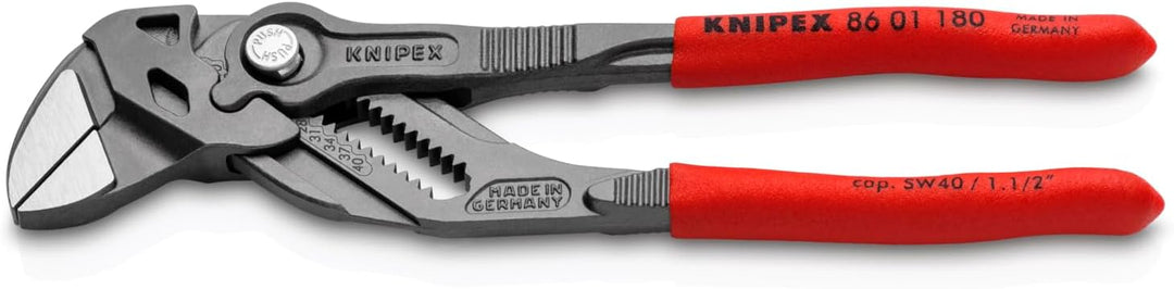KNIPEX Tools 8601180 Zangenschlüssel, schwarzes Finish Schraubenschlüssel 7 1/4-Inch, Black Finish S