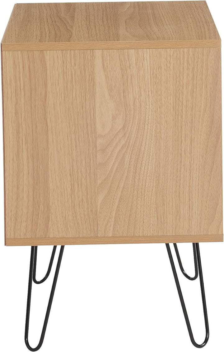 BAÏTA Duo 2 Nachttische, Holzwerkstoff, Schwarz, L40cm