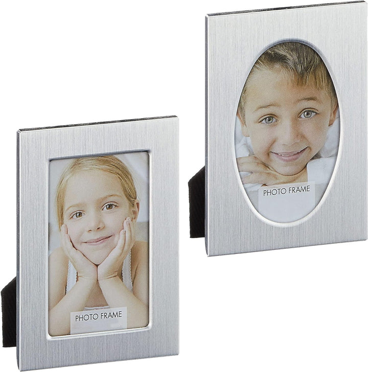 Cepewa Bilderrahmen DIY Midi 6,5x9cm │ Bildgrösse 4x6cm │Bildausschnitt oval/rechteckig (1 x 48er Se