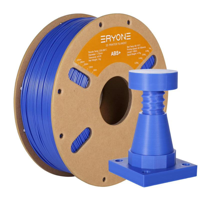 ERYONE ABS Plus Filament 1,75 mm +/- 0,03 mm, ABS Pro ABS+ 3D-Druckerfilament für die meisten FDM 3D