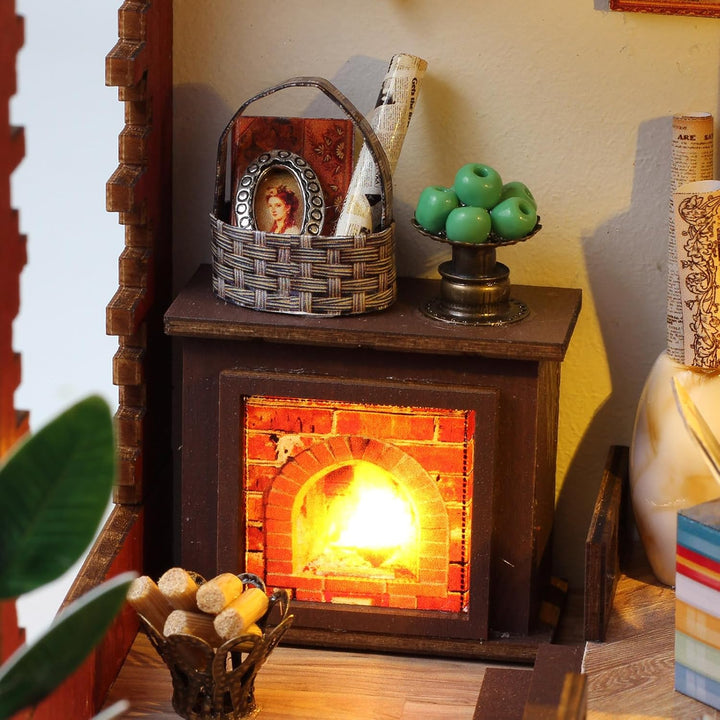 Cuteefun DIY Puppenhaus Miniatur mit Möbeln, Holz Mini House Kit, Machen Sie Ihr eigenes Handwerk Ha