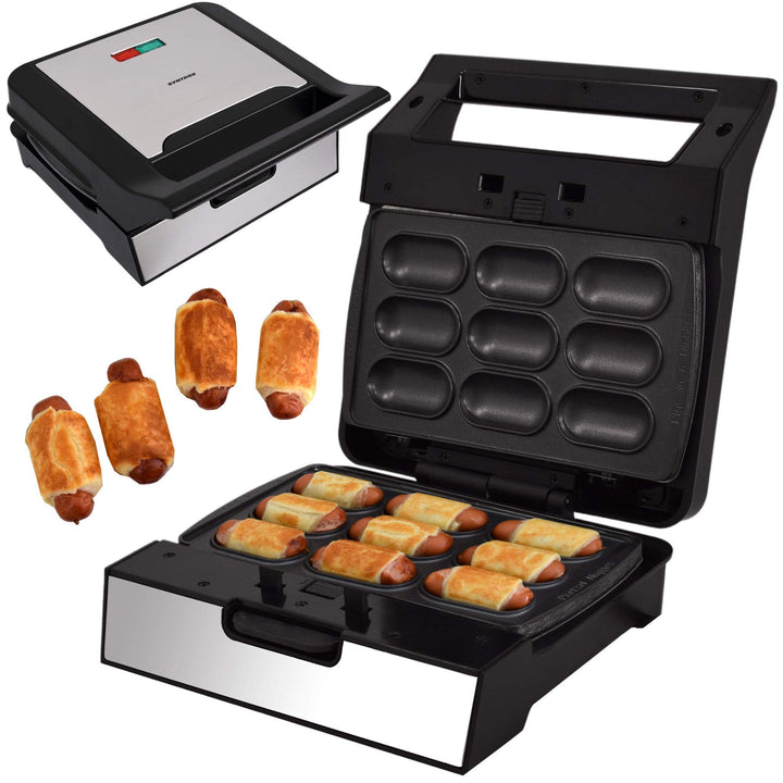 Syntrox Germany Brezel Nugget Maker MM-1400W mit herausnehmbaren Backplatten