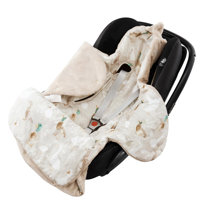 MayLily - Einschlagdecke Babyschale - Kinderwagen Decke - Babyschale Decke - Bamboo Babydecke für Au