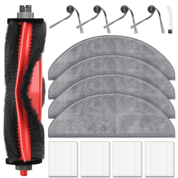 14 Stück Q7 M5 Zubehör für Roborock Q7 M5 / Q7 M5+ / Q7 L5 / Q7 L5+ Saugroboter, 1 Hauptbürste 4 Wis