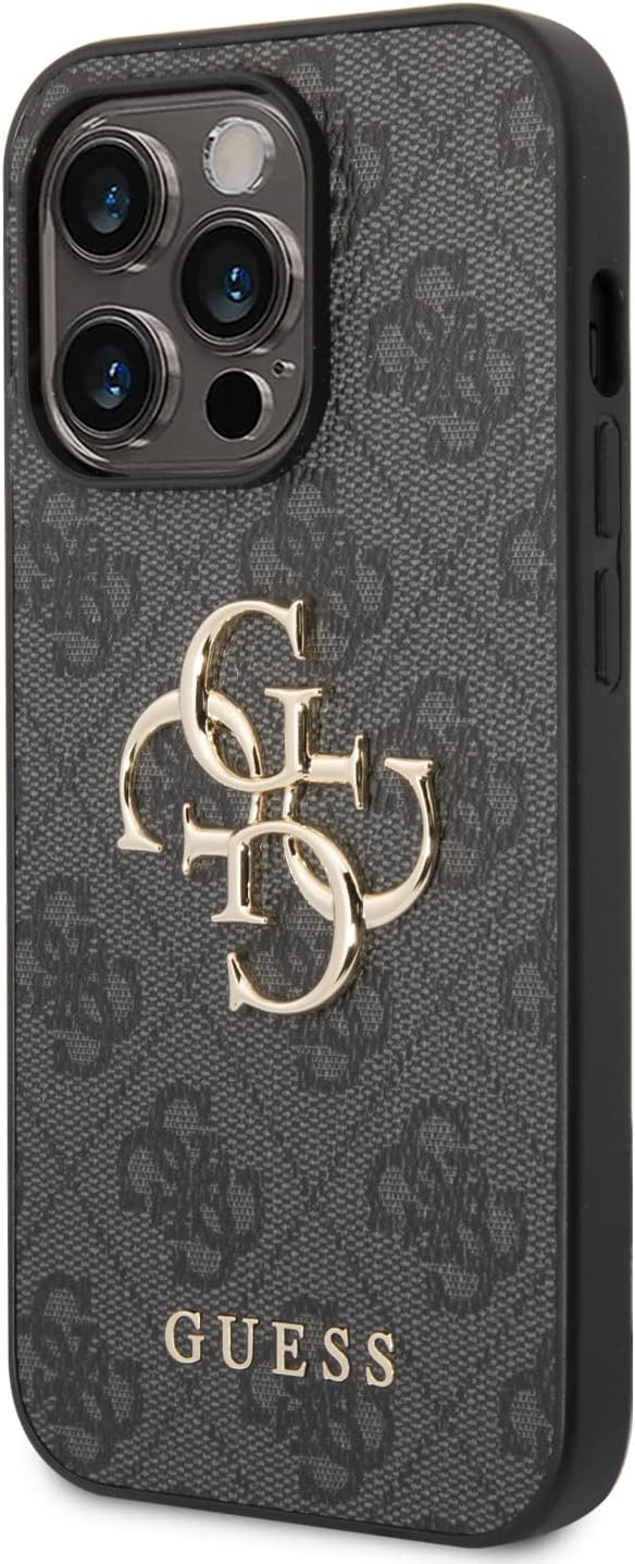 Guess GUHCP14X4GMGGR hülle für iPhone 14 Pro Max 6,7" grau/Grey hardcase 4G Big Metal Logo