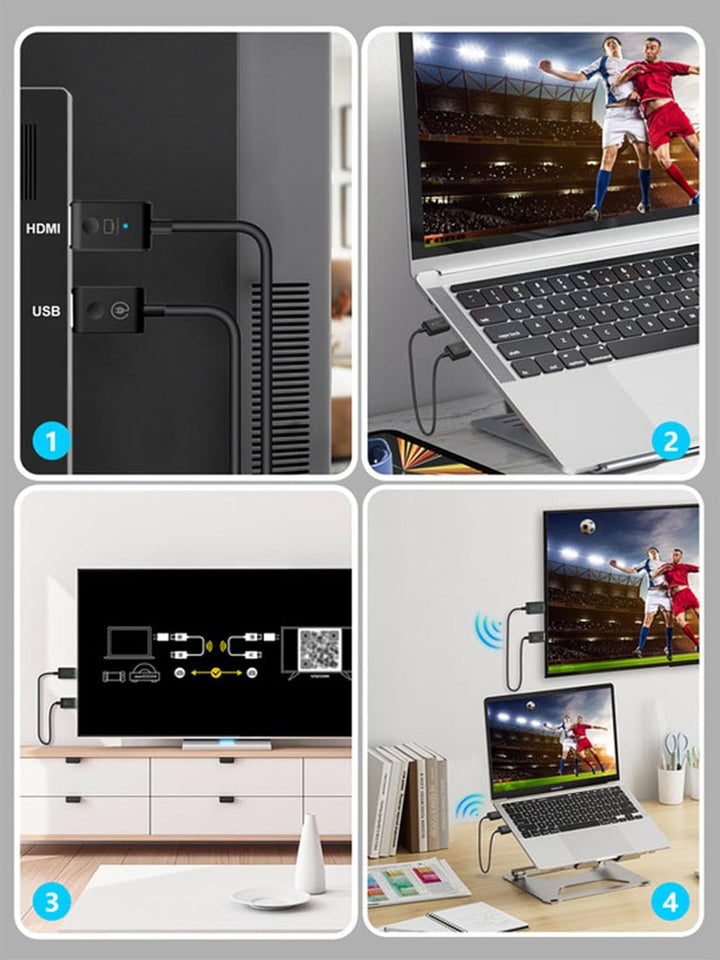 HDMI Wireless Transmitter und Receiver Moman CS6,1080P HDMI Funkübertragung Extender 20m/65FT für Da