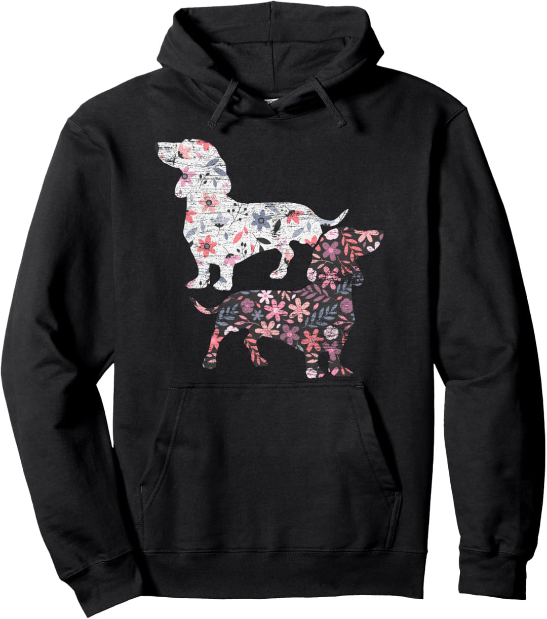 Vintage Dackel Pullover Hoodie