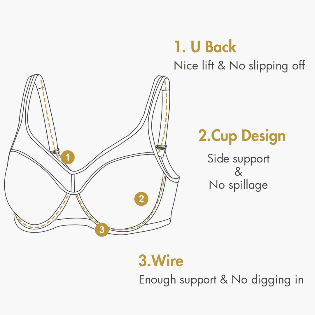 DELIMIRA Damen Bügel BH Stütz Vollschalen Leicht Gefütterter Grosse Grössen 100F Beige, 100F Beige