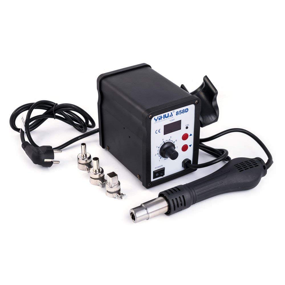 Yihua 858D Heissluftstation SMD Rework Station 650W 100° C... 450 ° C 120L/Min