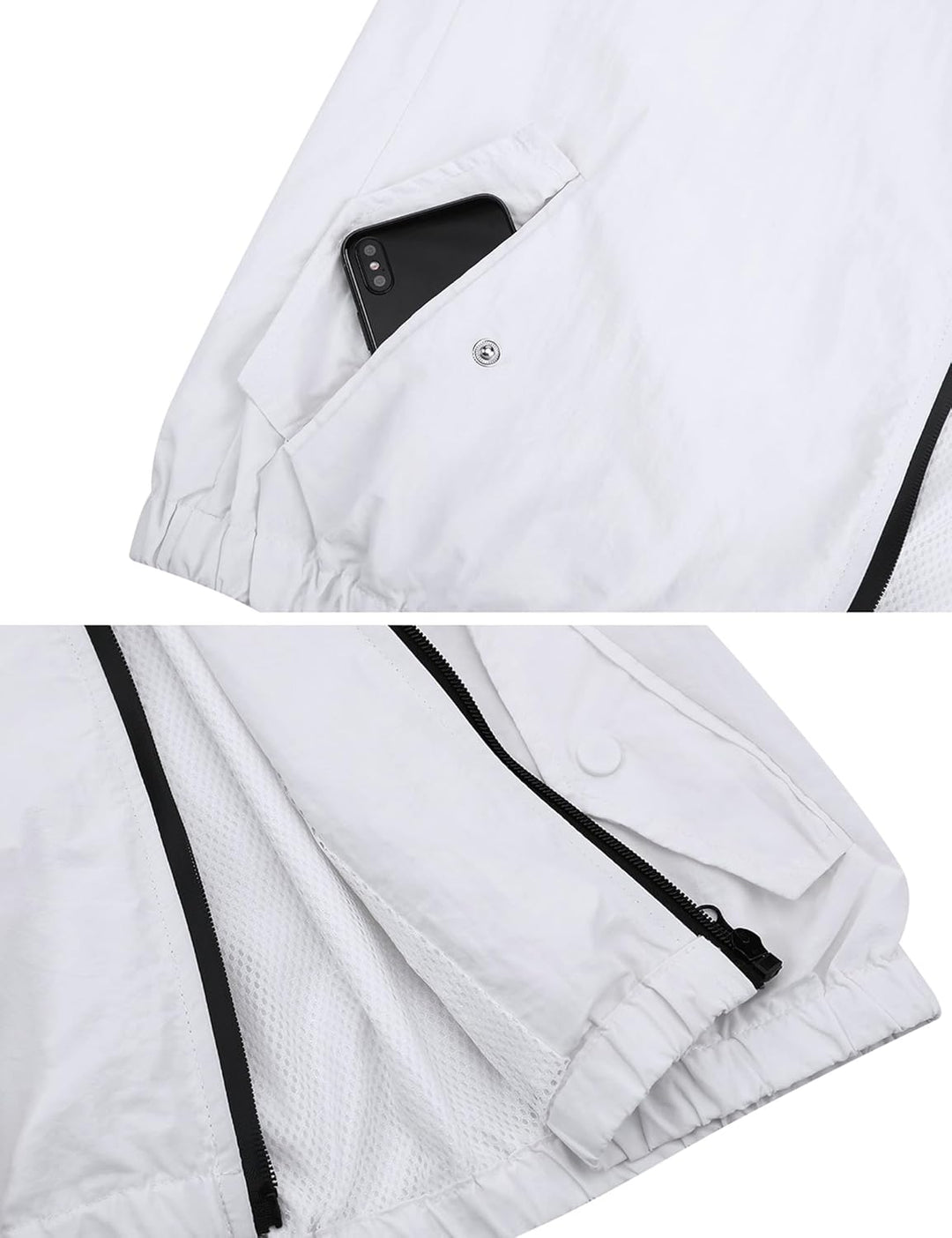 Regenjacke Damen Wasserdicht Windbreaker Leicht Atmungsaktiv Zipper Softshelljacke Regenjacken dünn