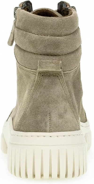 Gabor Damen Schnürstiefeletten, Frauen Schnürboots,Wechselfussbett,Best Fitting 35.5 EU Beige Salbei