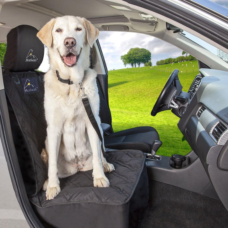 Meadowlark Auto Vordersitzbezug für Hunde, Gesteppte & strapazierfähige Hundesitzbezug, Autositzbezu