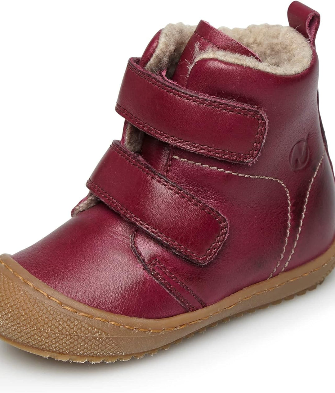 Naturino BUBBLE VL-Stiefeletten aus gefüttertem Nappaleder 18 EU Bordeaux, 18 EU Bordeaux
